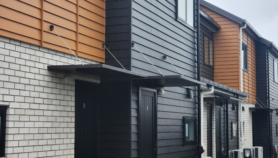 Straight entrance canopies
