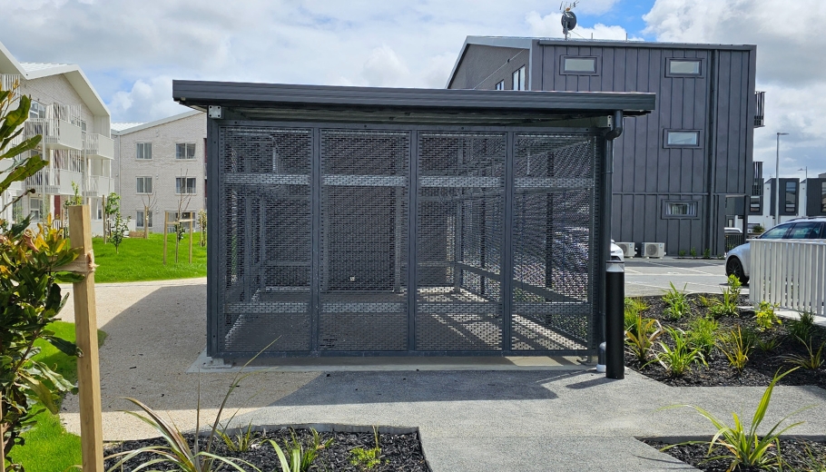 Utility room with dapple screens